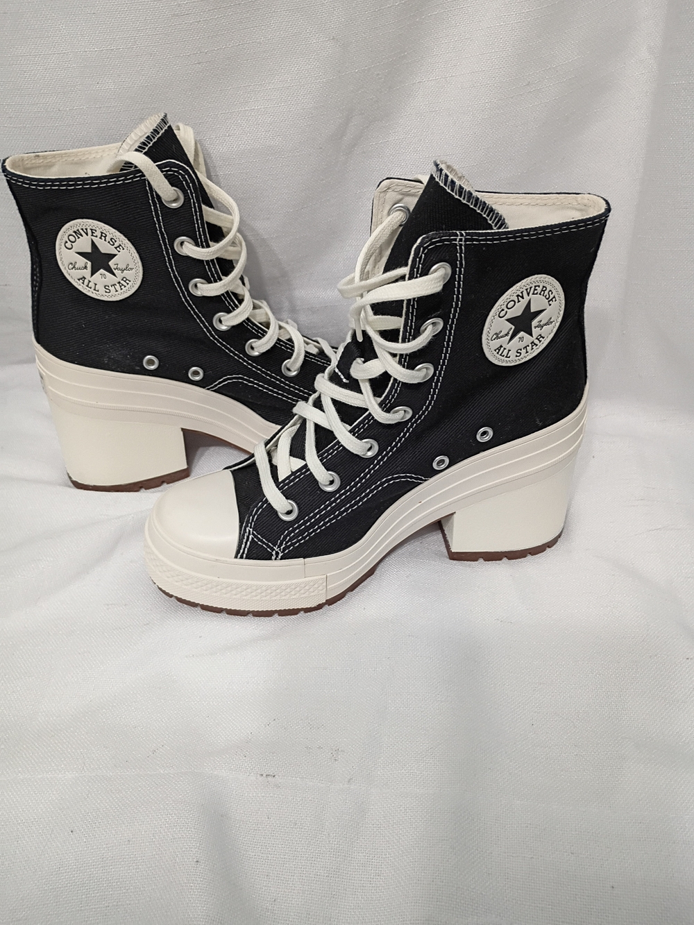 Converse Women's Chuck 70 Platform Black High-Top Sneakers Size 7.5